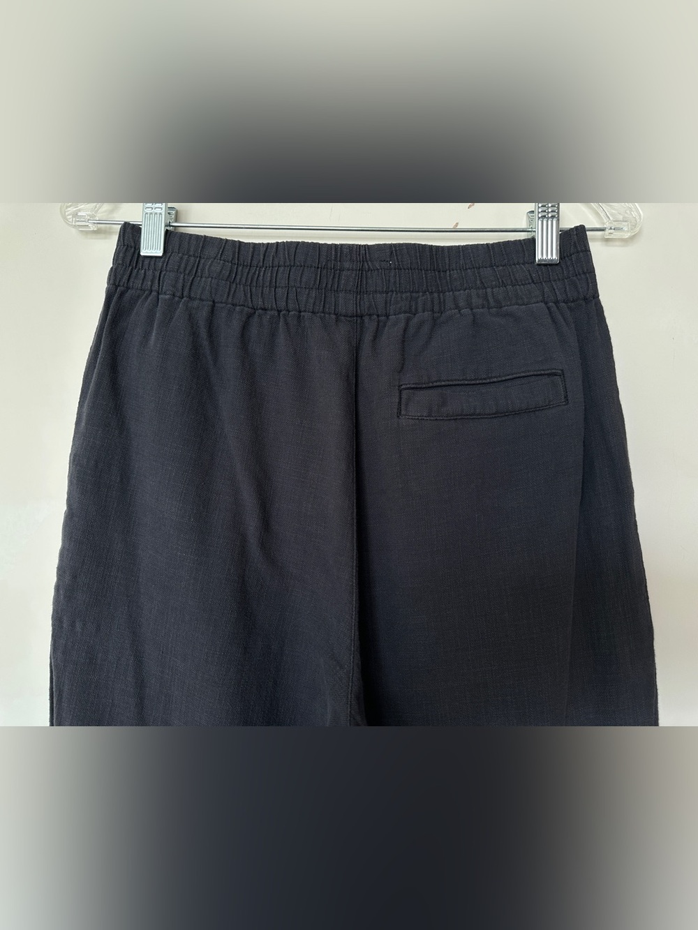 Elle Relaxed Crop Pant in Phantom Charcoal Black Size XS Elastic Waist - Picture 11 of 13